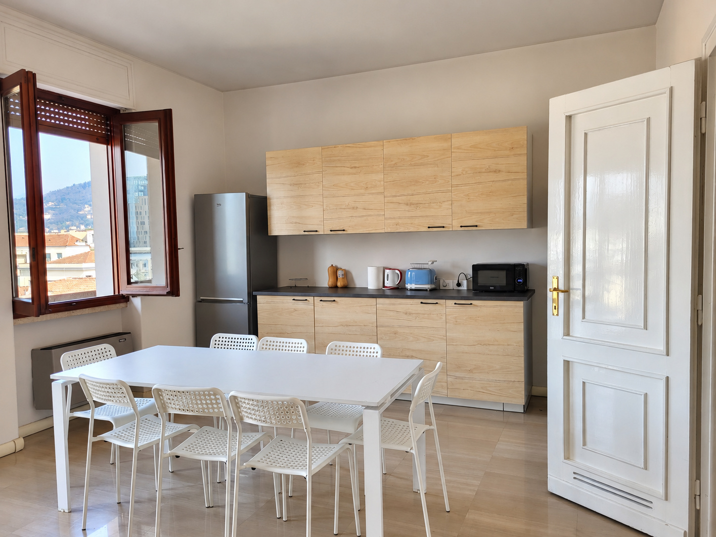 Kitchen and dining area — Viale della Stazione 23, seventh floor Viale della Stazione 23 · Seventh floor