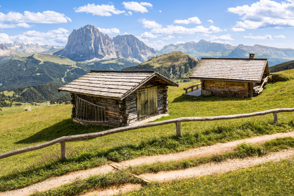 historic villages and the Dolomites